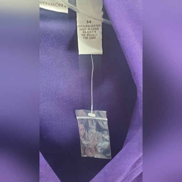 Draper and Damon  Velvet Purple Career Office Formal size M women’s Blazer - Picture 5 of 10
